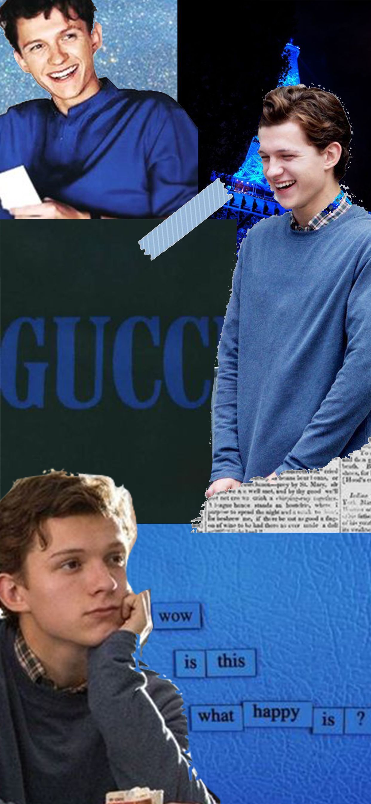 Tom Holland Aesthetic Wallpaper. Tom holland, Tom holland blue outfit, Blue toms