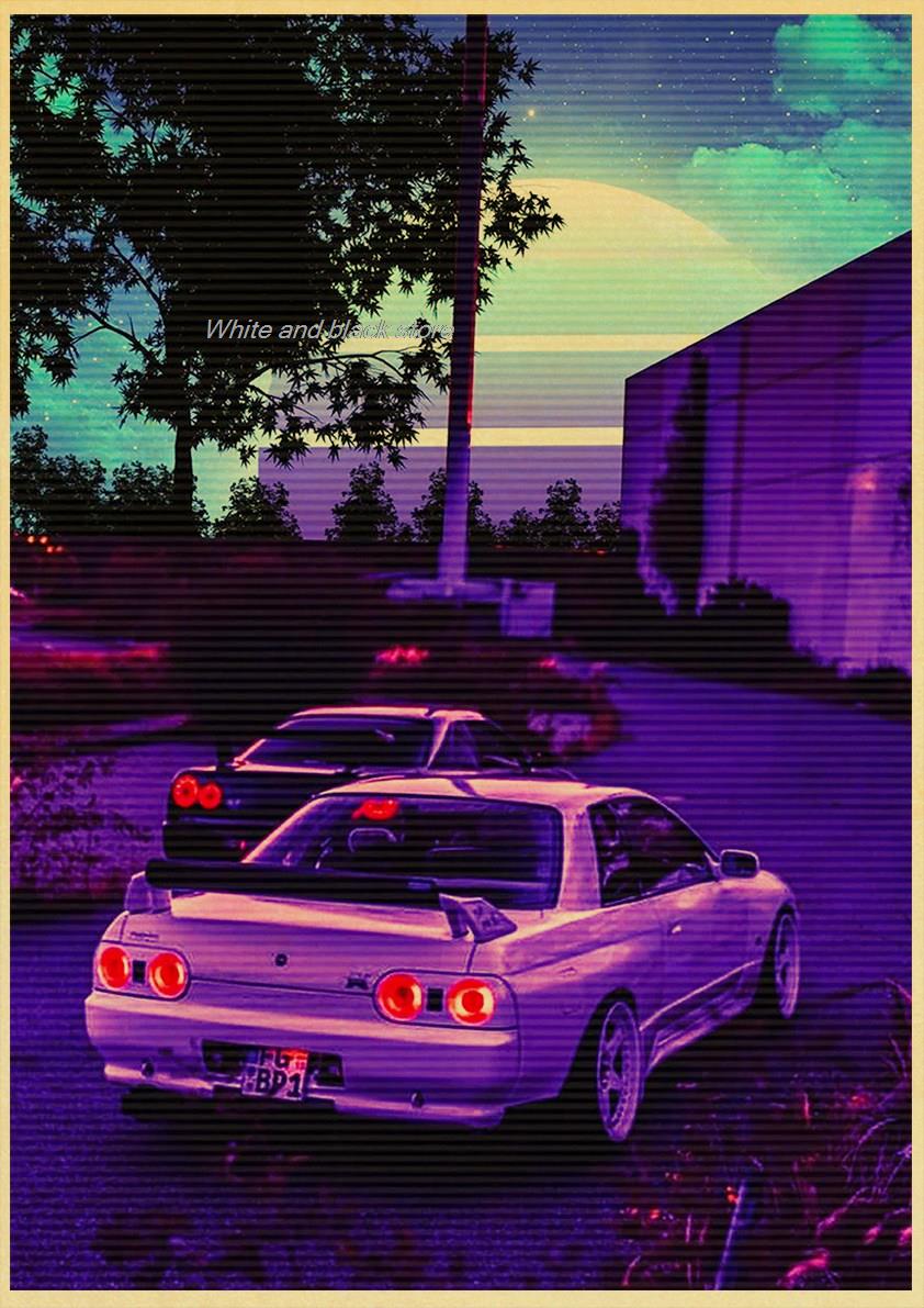 Aesthetic nissan skyline gtr r32 wallpaper phone background by me - JDM