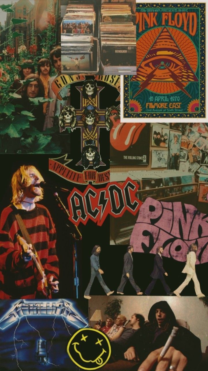 fondos de pantalla,. iPhone wallpaper rock, Music collage, Rock n roll art