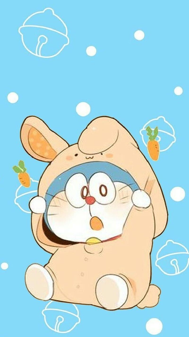 Doraemon, art, cute, HD phone wallpaper