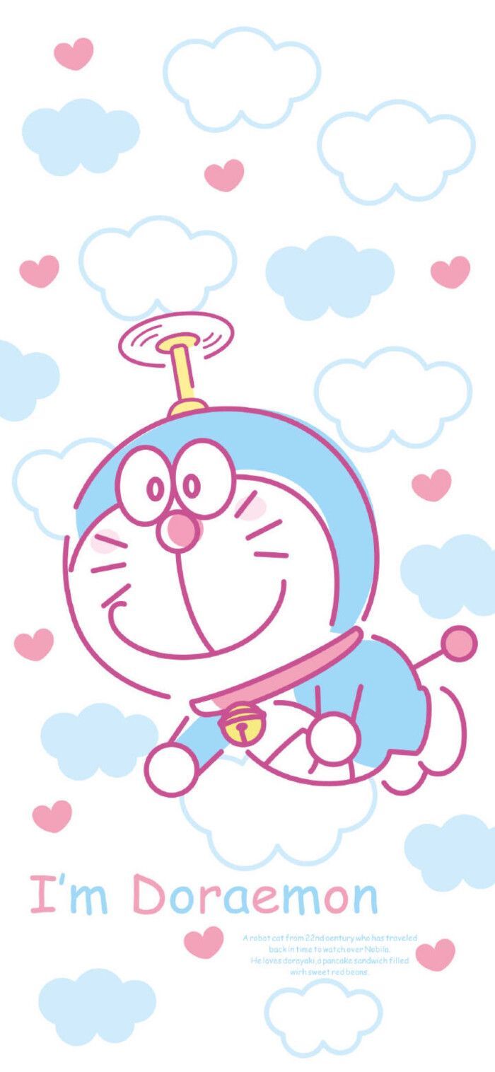 A cartoon character with the words i'm doraemon - Doraemon