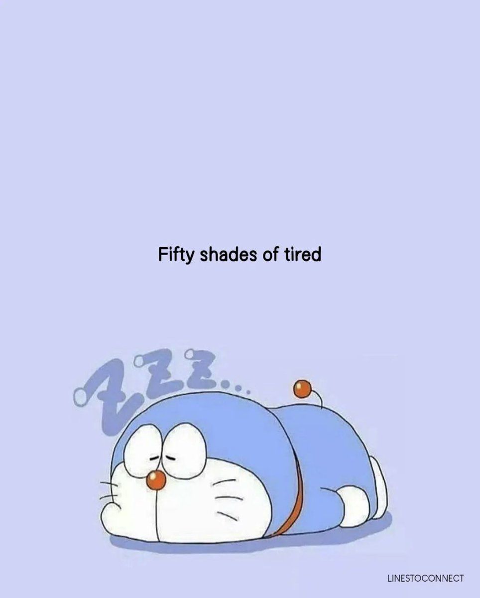 Doraemon sleeping with the words fifty shades of found - Doraemon