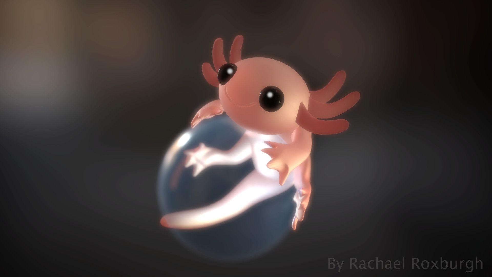 3D model of an axolotl, a type of salamander - Axolotl