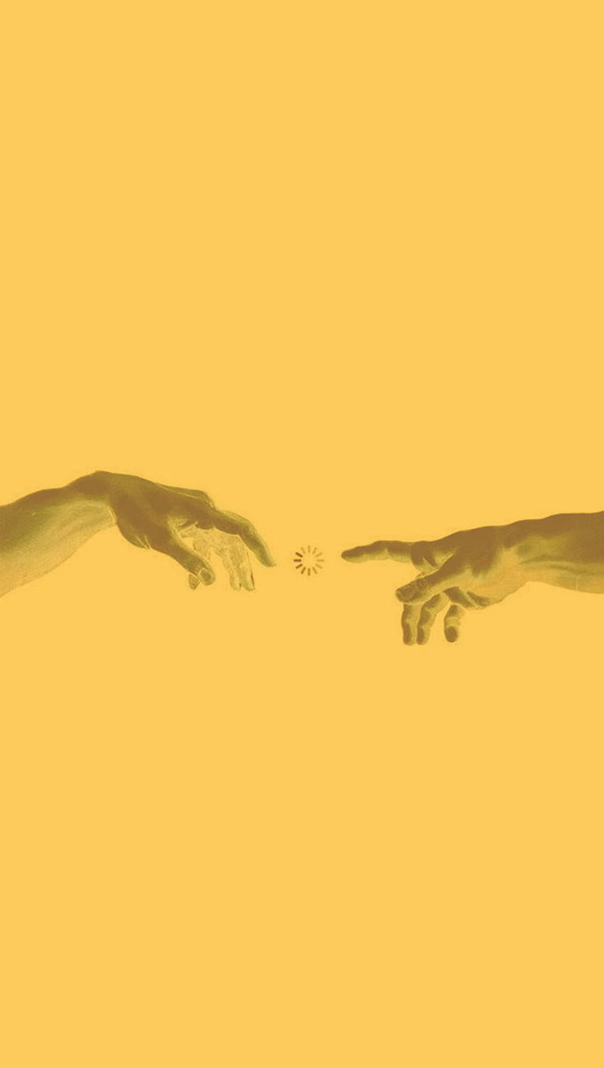 The hand of god and man - Yellow