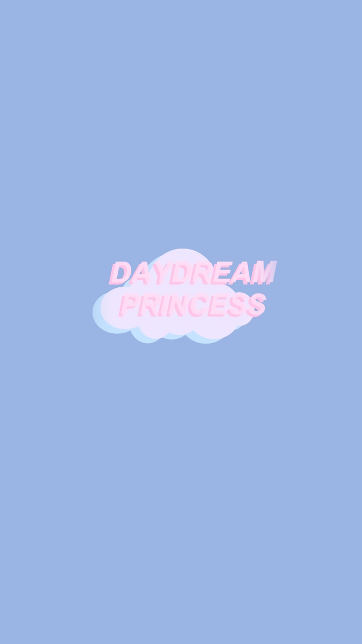 A pink cloud with the words daydream princess on it - Princess