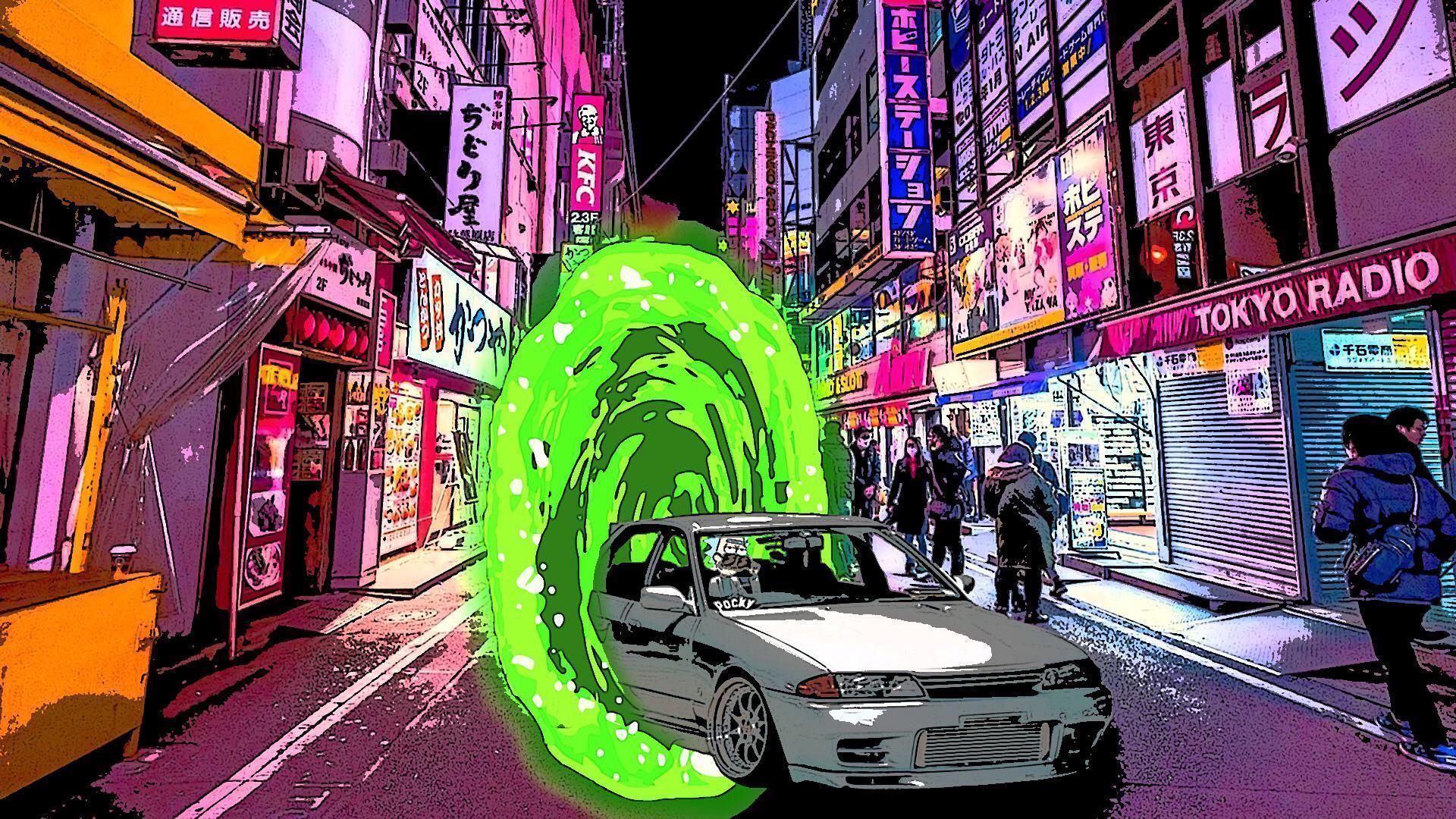 Rick and Morty JDM [1920x1080]. Jdm wallpaper, Trippy wallpaper, Active wallpaper