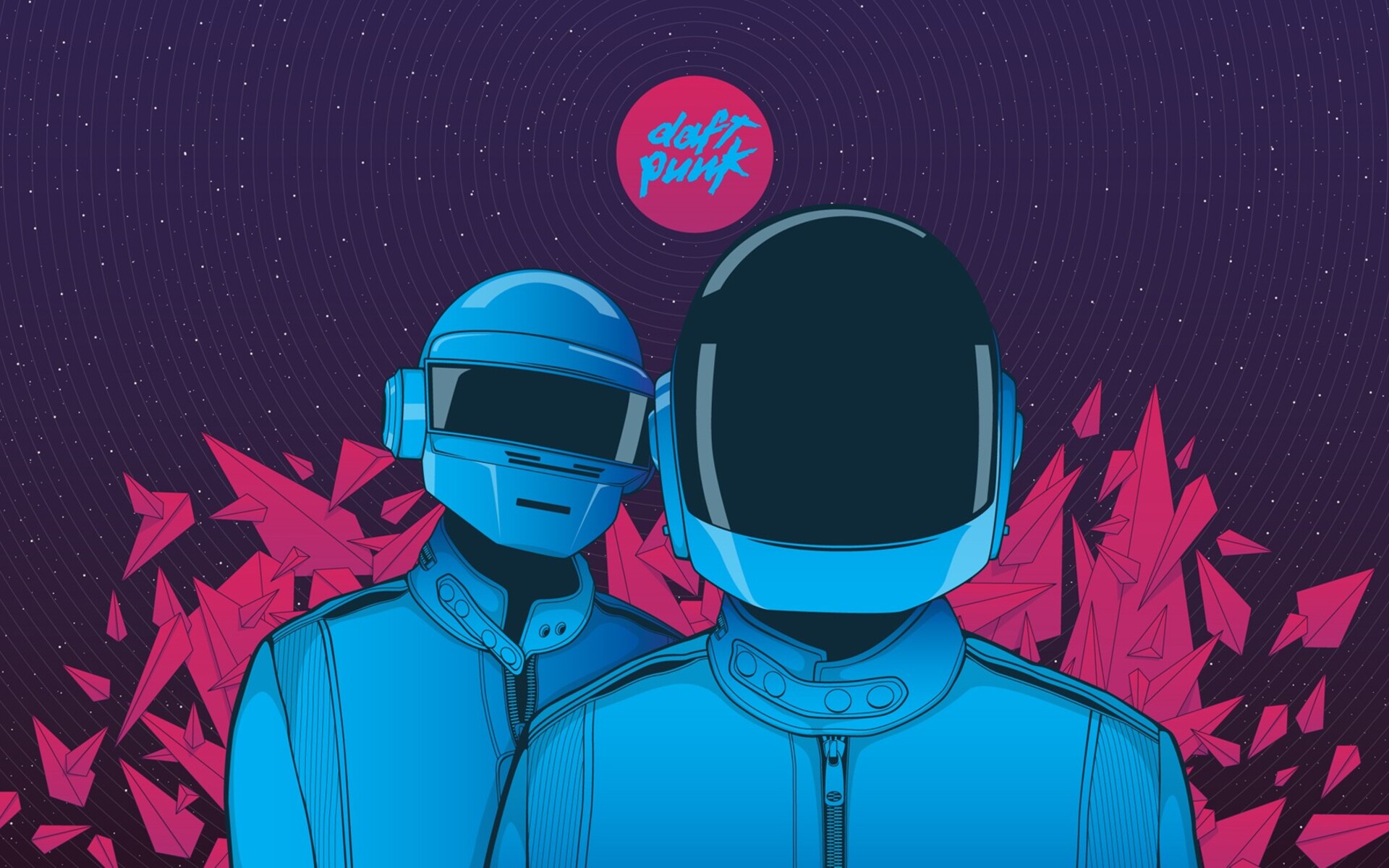 Daft Punk Minimalism 2 1080P Resolution HD 4k Wallpaper, Image, Background, Photo and Picture