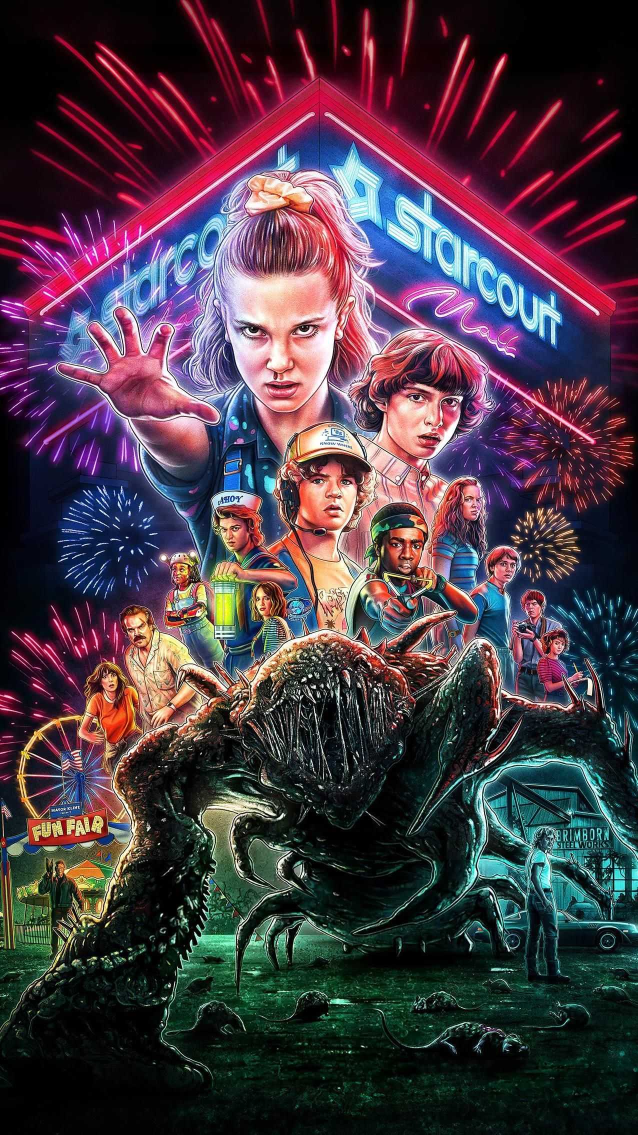 Stranger Things iPhone Wallpaper with high-resolution 1080x1920 pixel. You can use this wallpaper for your iPhone 5, 6, 7, 8, X, XS, XR backgrounds, Mobile Screensaver, or iPad Lock Screen - Stranger Things