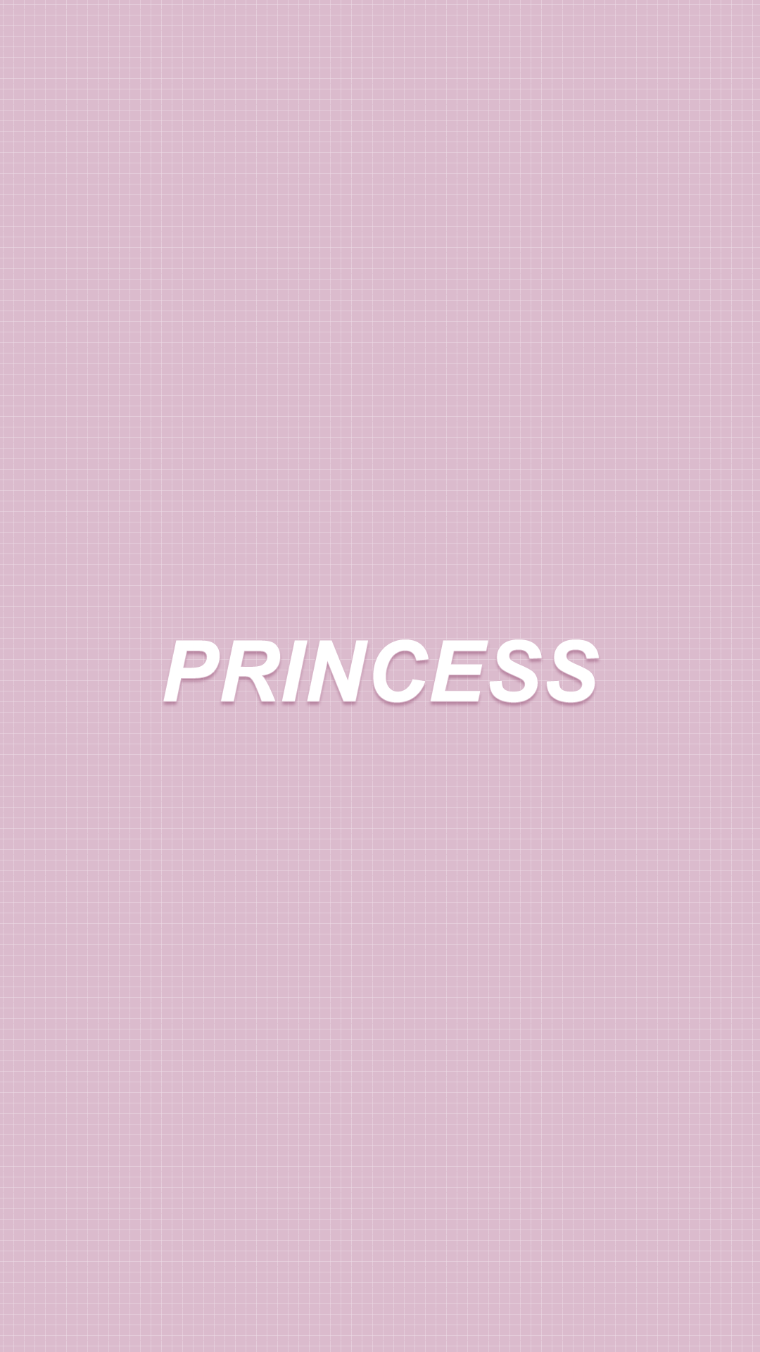 Pink background with the word princess in white - Princess