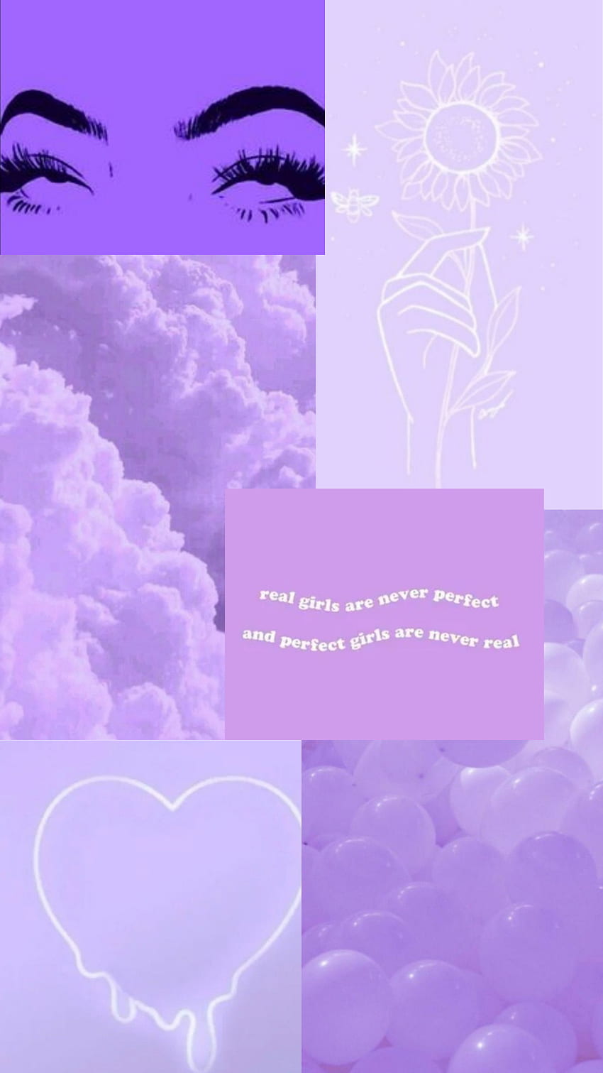 Aesthetic phone background for girls. - Pastel purple, purple, pastel