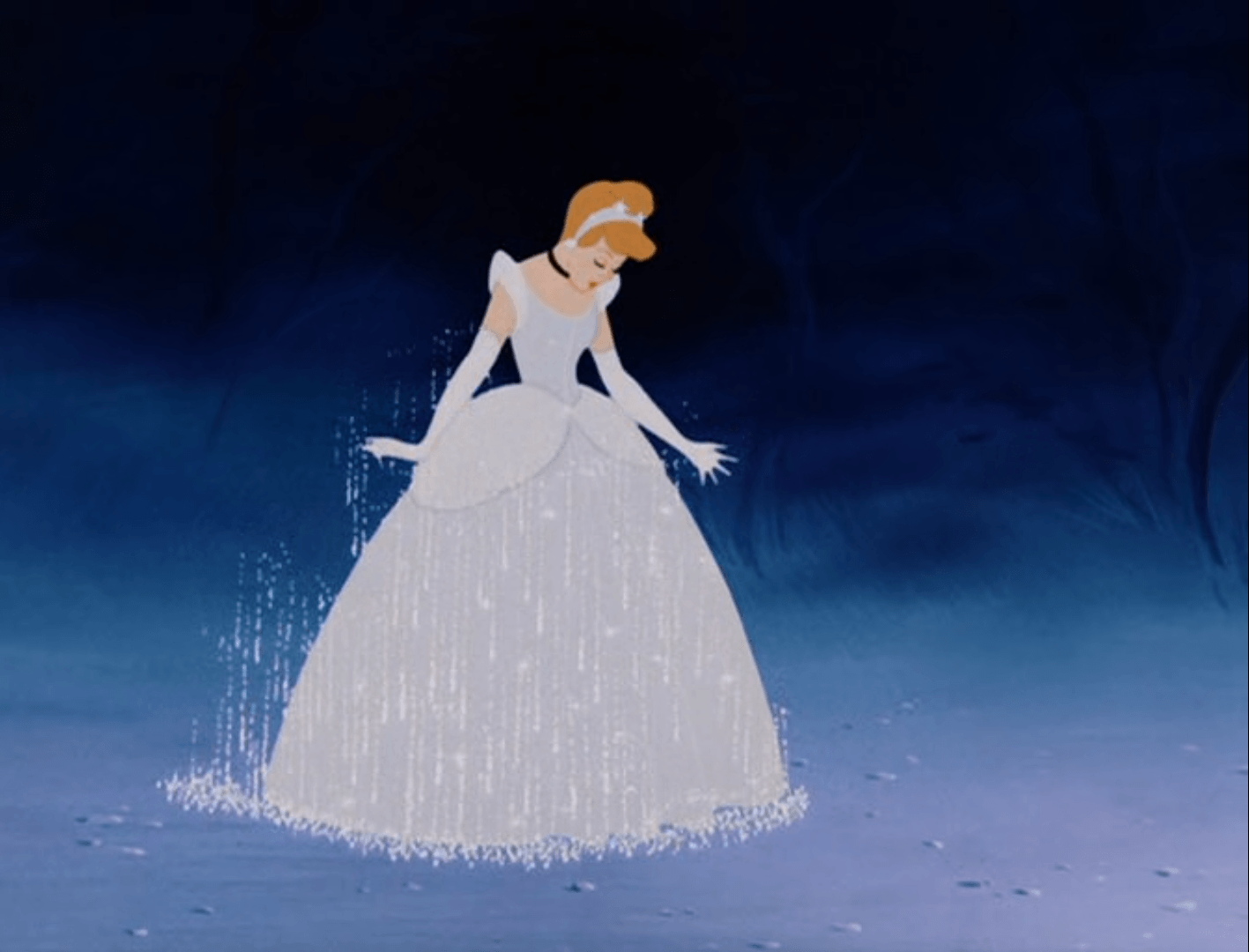 A cartoon of cinderella in her dress - Princess, Disney
