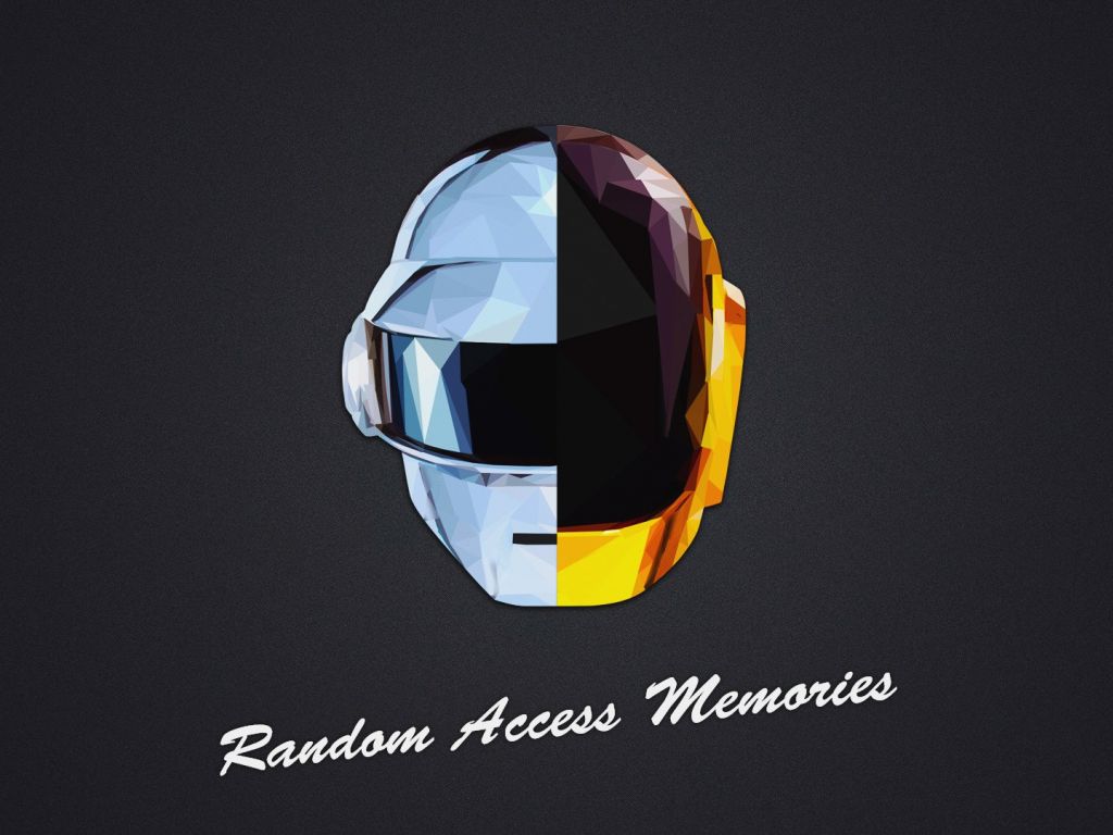 A poster with the words random access memories - Punk