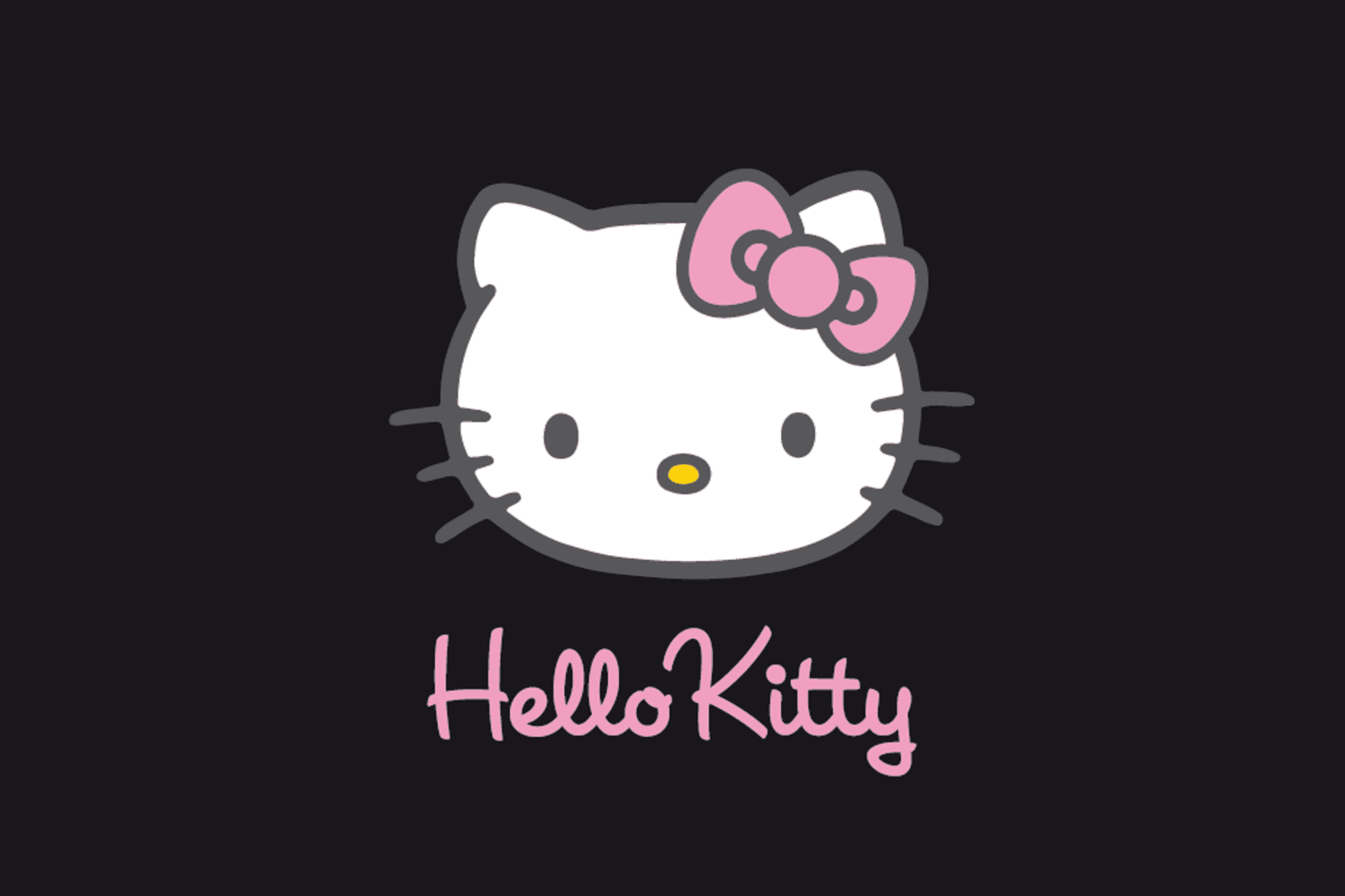 Hello Kitty with a pink bow on her head - Hello Kitty