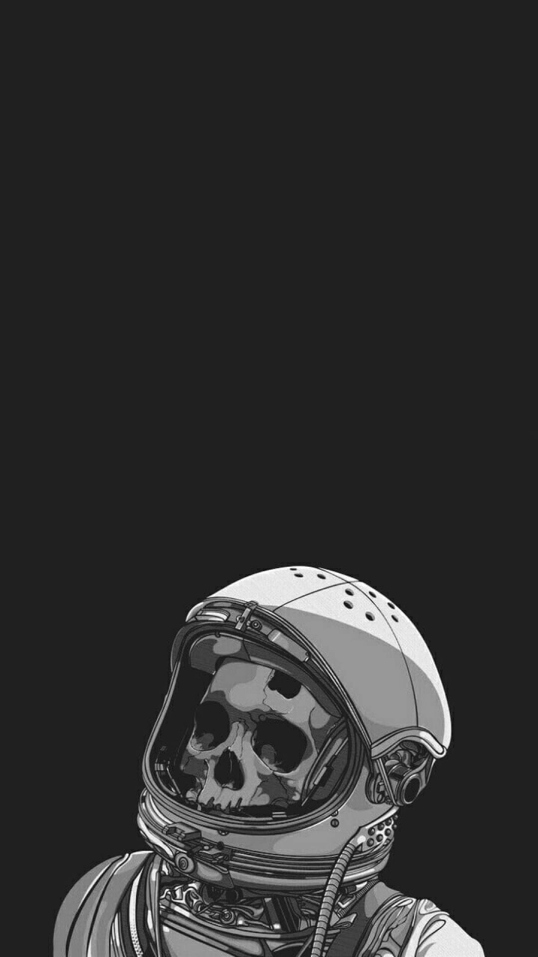 Skull in a space suit - Skeleton