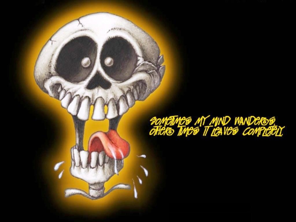 Funny Skeleton Wallpaper