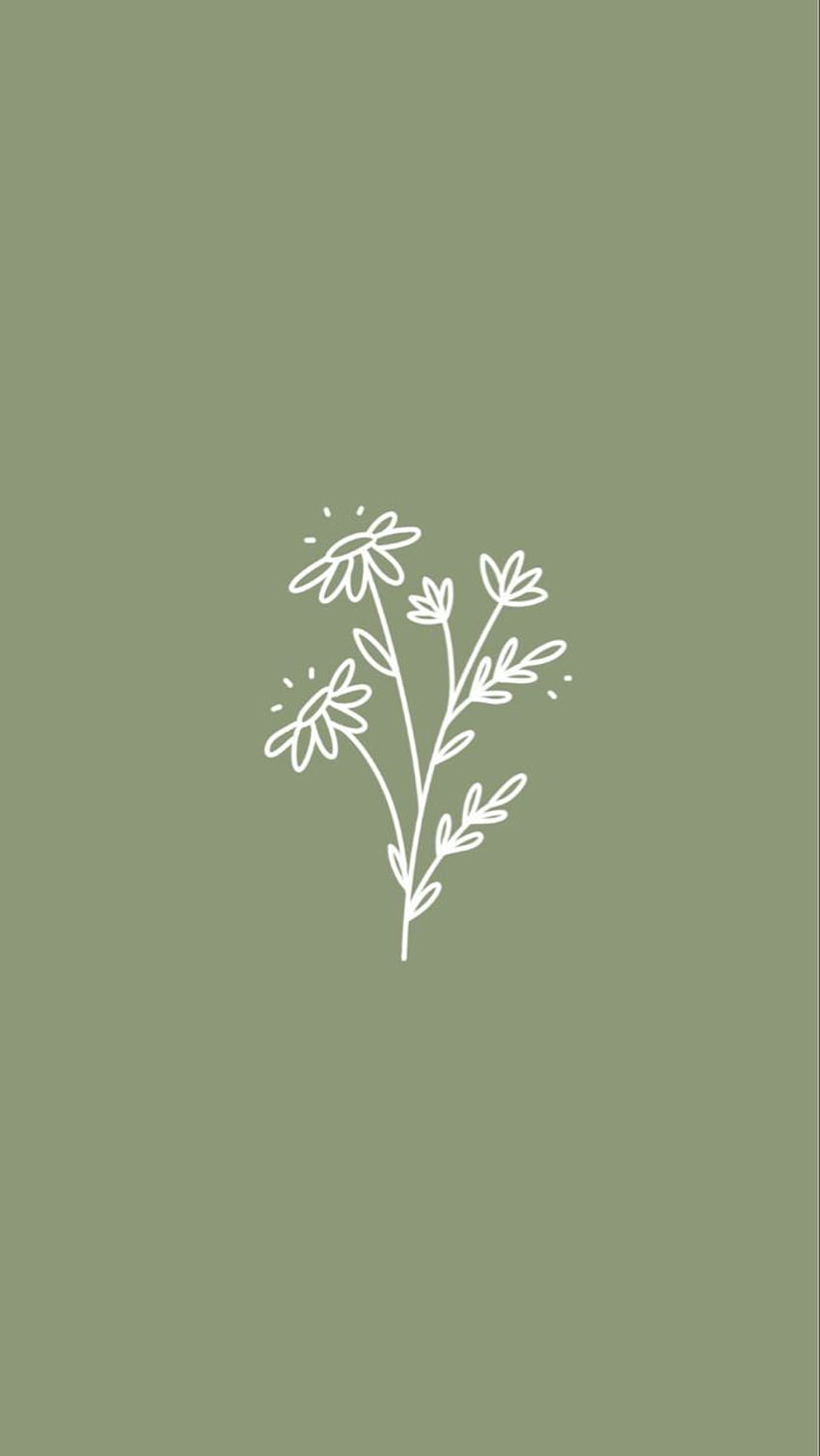 A simple logo design for the brand - Sage green