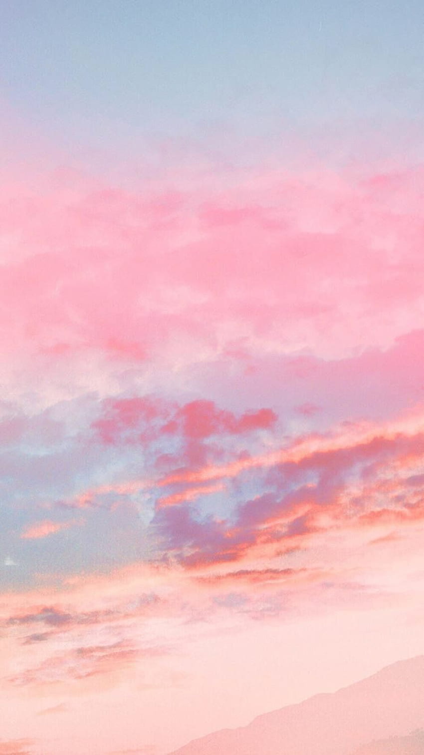 Pink Aesthetic Clouds, Orange Clouds Aesthetic HD phone wallpaper