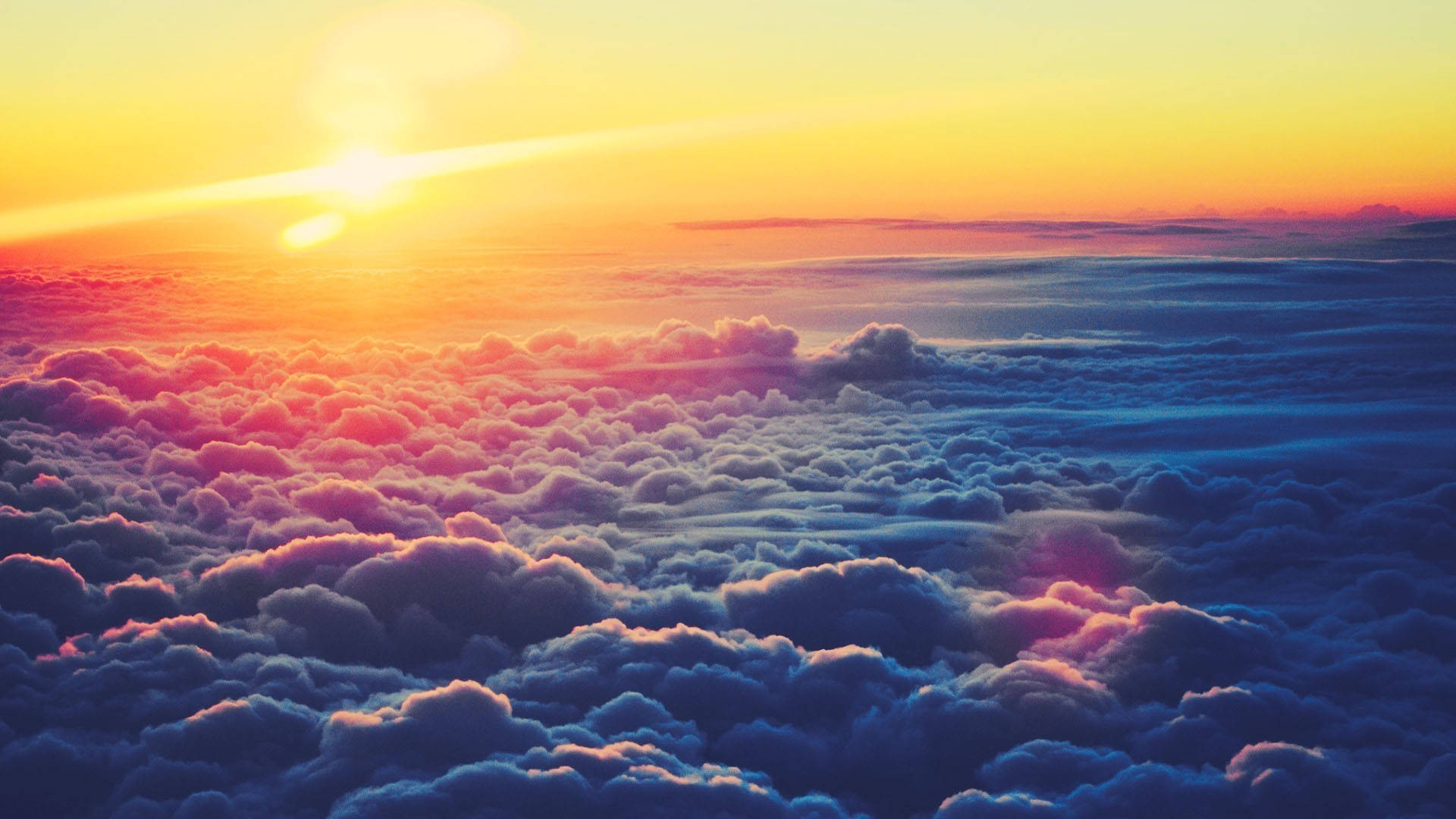 Download Aesthetic Clouds And Sunset Wallpaper