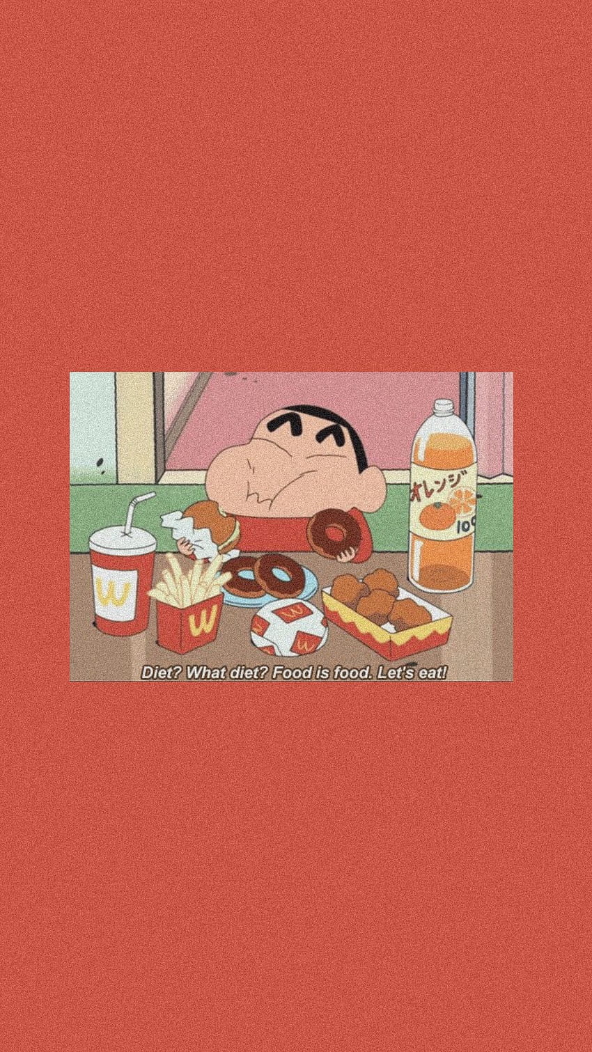 Shinchan, anime food aesthetic HD phone wallpaper