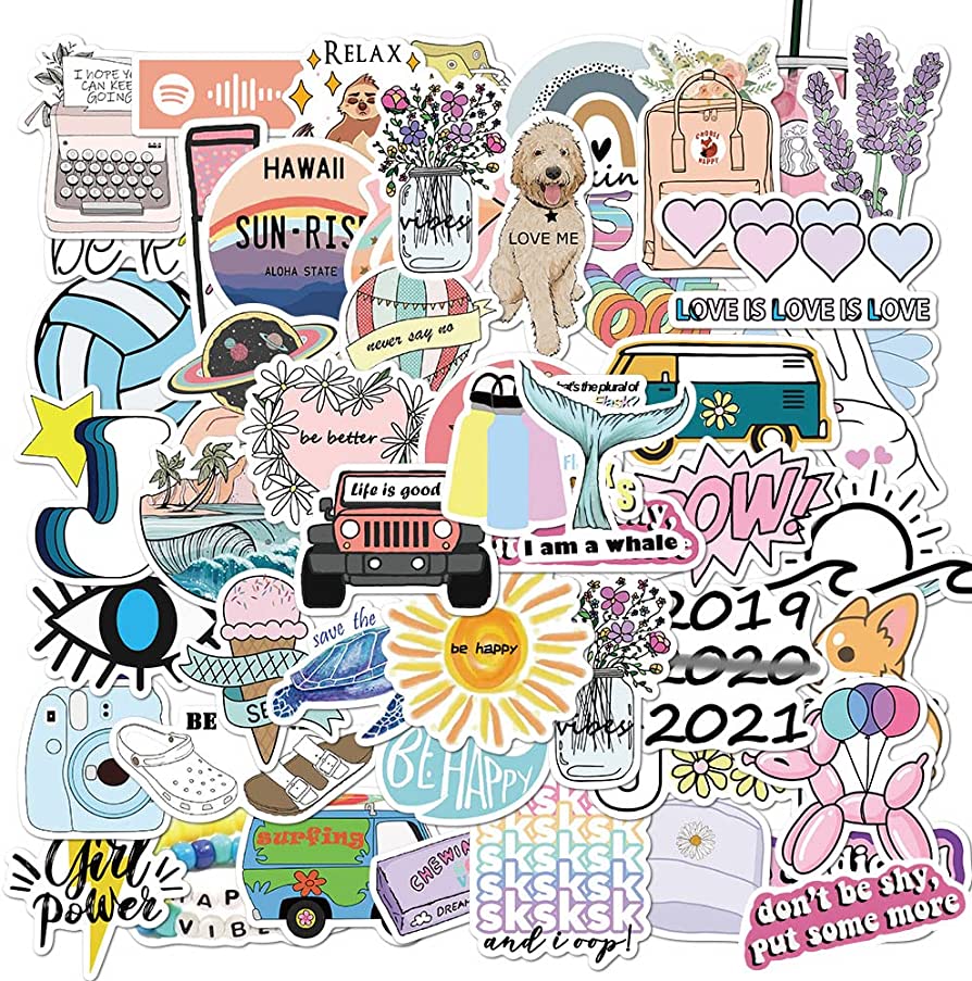 2019 new year stickers for laptop, phone and notebook - VSCO
