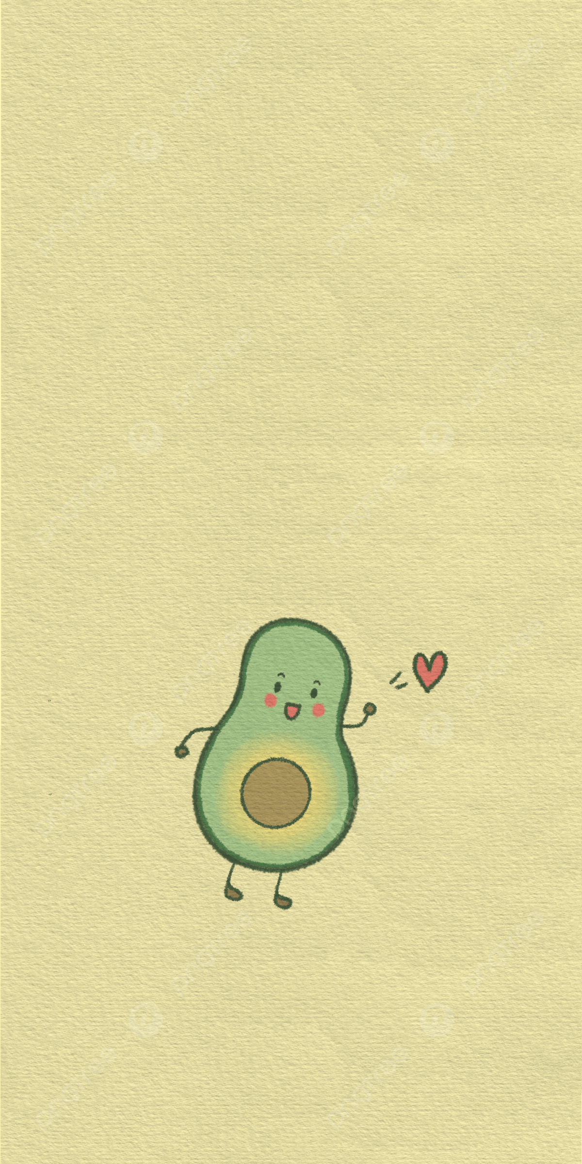 Paper Texture Texture Cute Avocado Inspirational Mobile Wallpaper Background, Paper, Lovely, Inspiring Background Image for Free Download