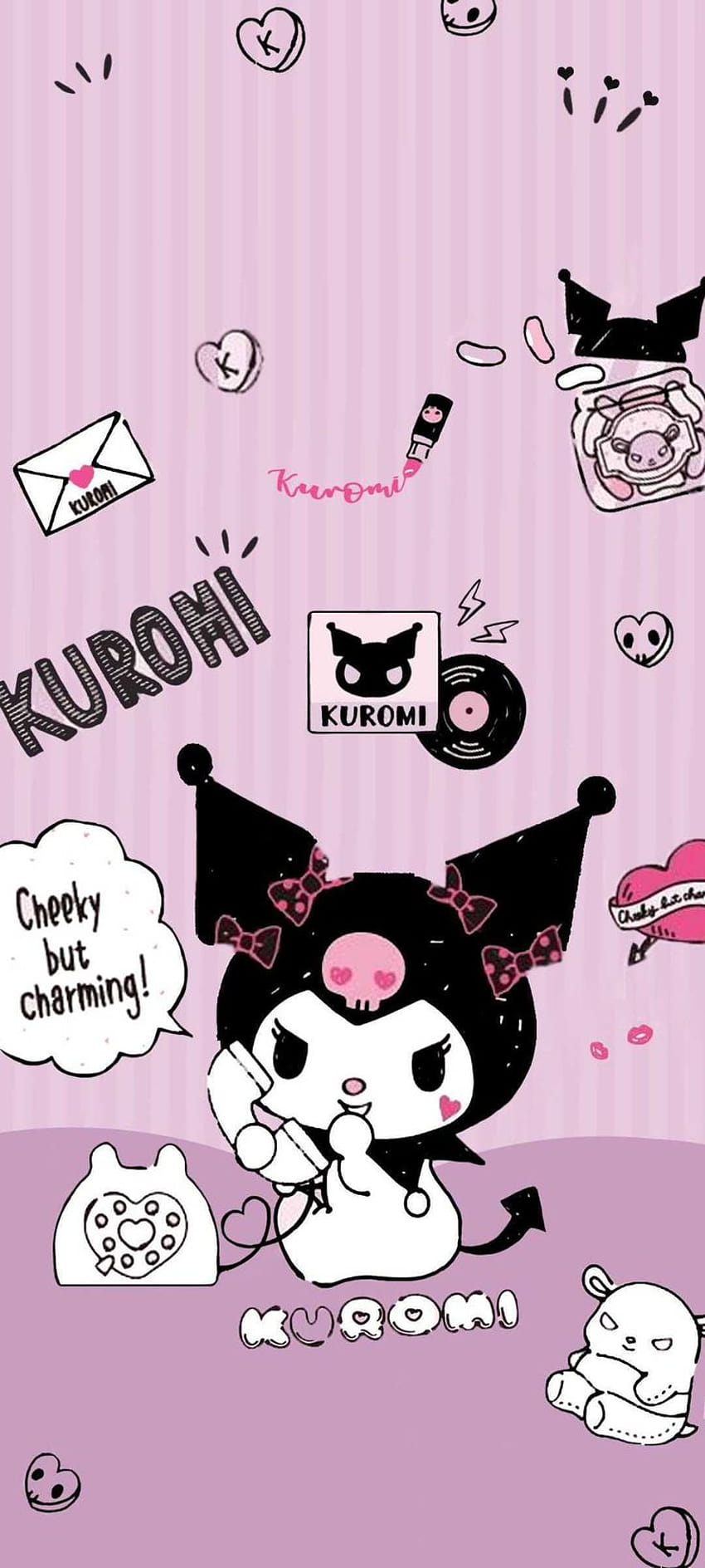 Kuromi Discover more Anime, Cartoon, Hello Kitty, Kuromi, Onegai My Melody wallpa in sanrio kuromi HD phone wallpaper
