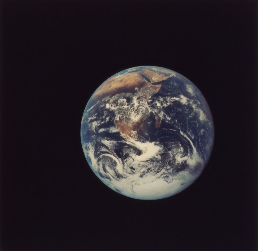Earth, as seen from the Apollo 17 spacecraft in December 1972. - Earth