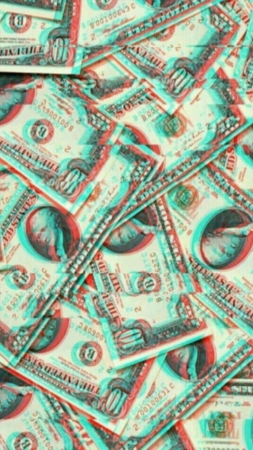 Aesthetic glitch money HD wallpaper