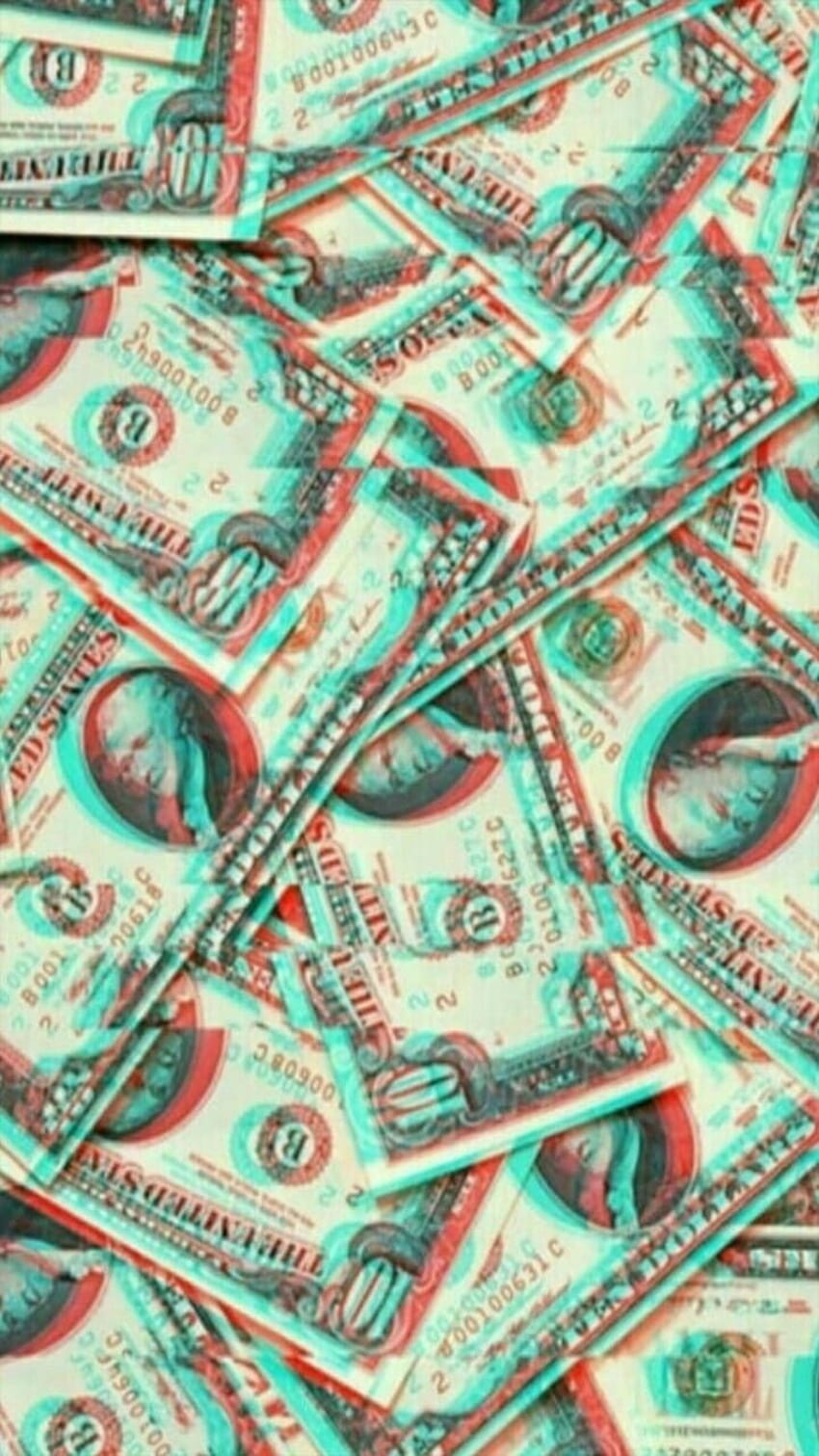 Aesthetic Glitch Money HD Wallpaper By can I help