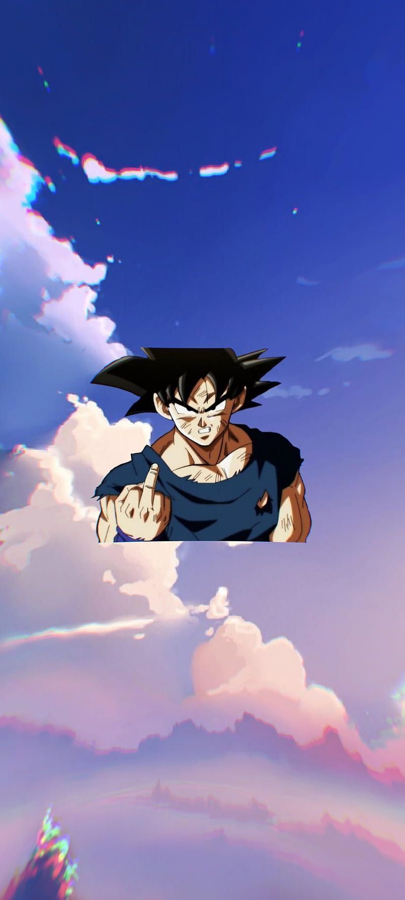 A man with black hair is in the sky - Dragon Ball, Goku