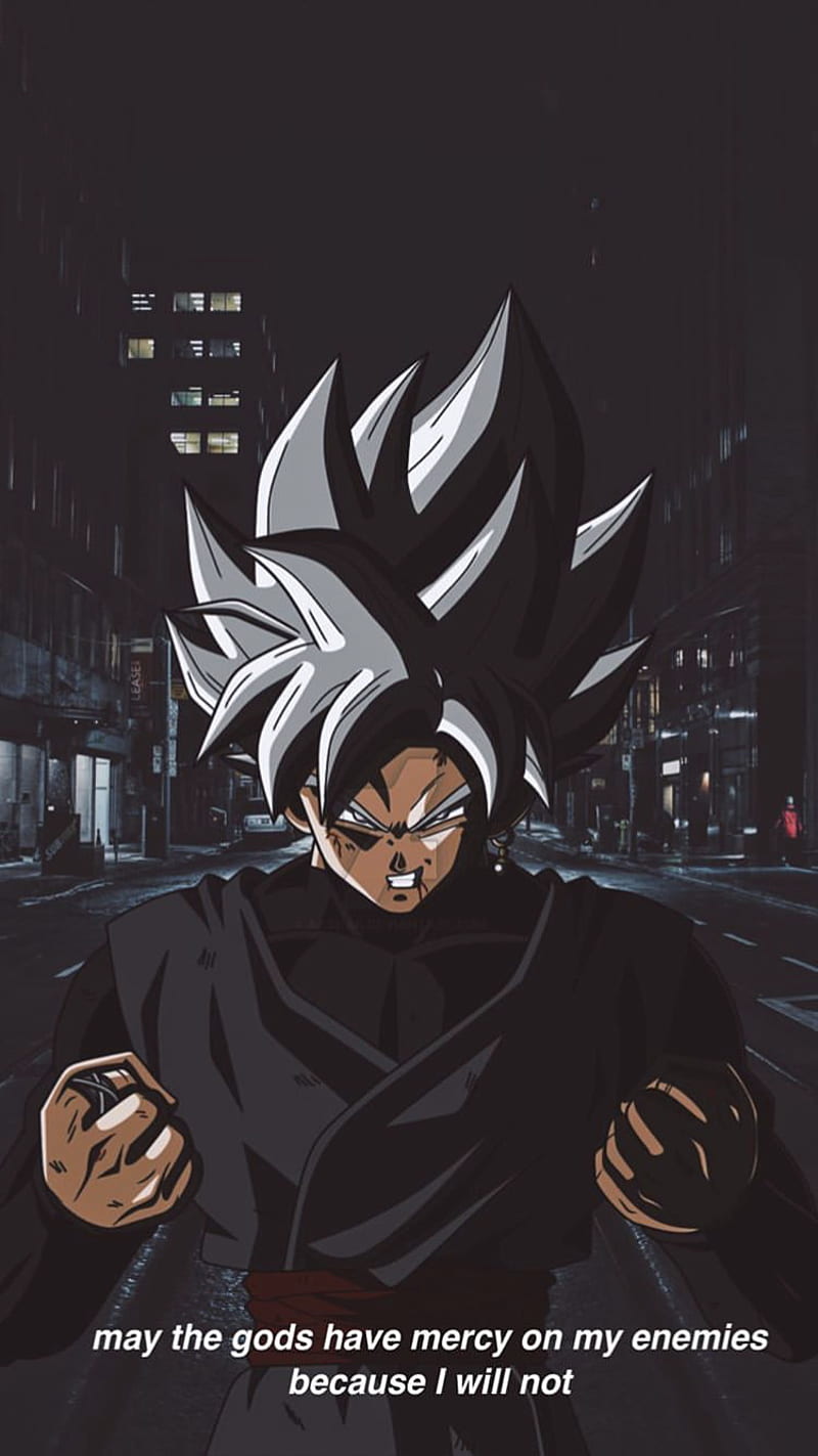 Goku black, with a quote - Goku