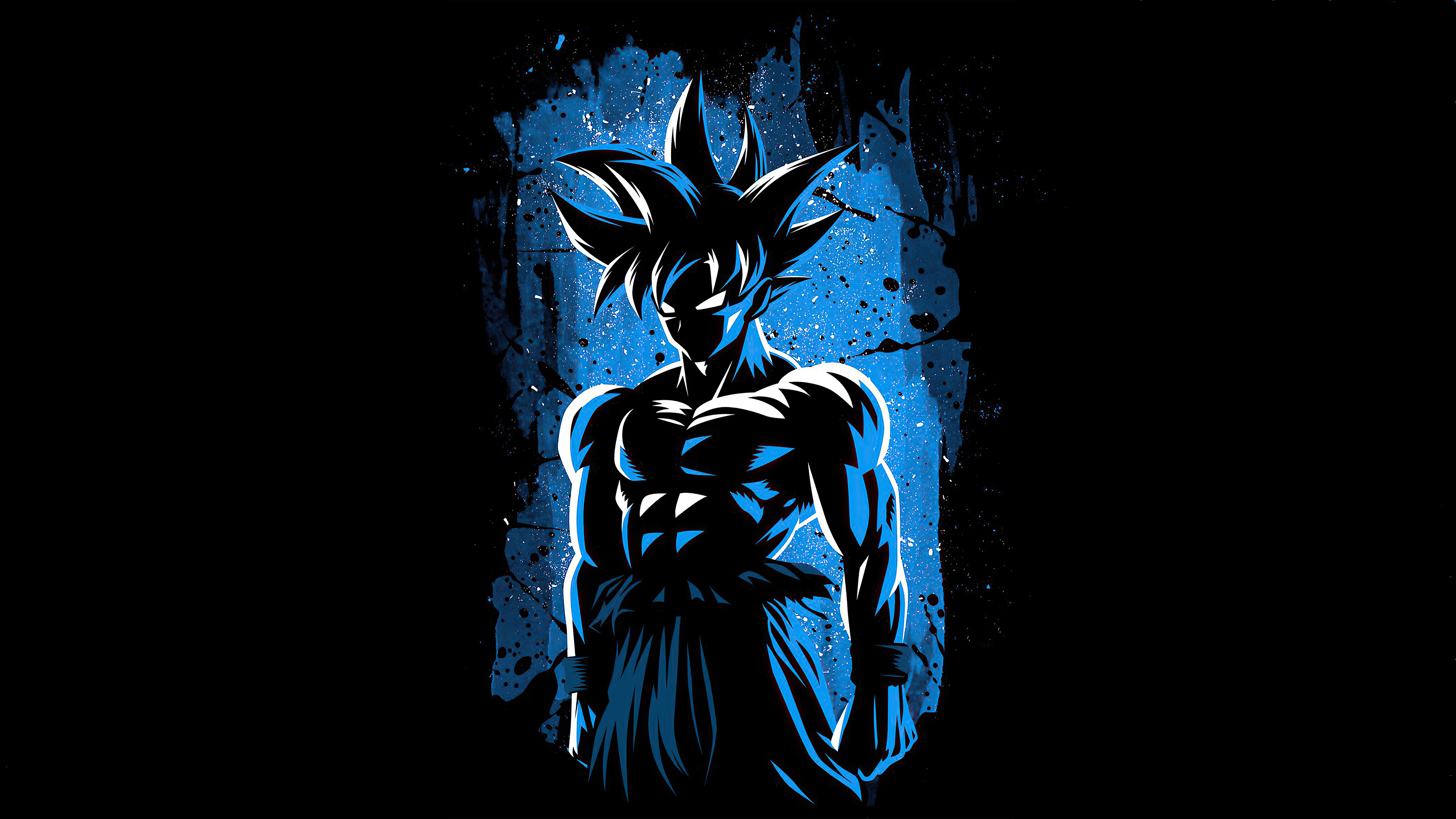 Aesthetic Black Goku Wallpaper