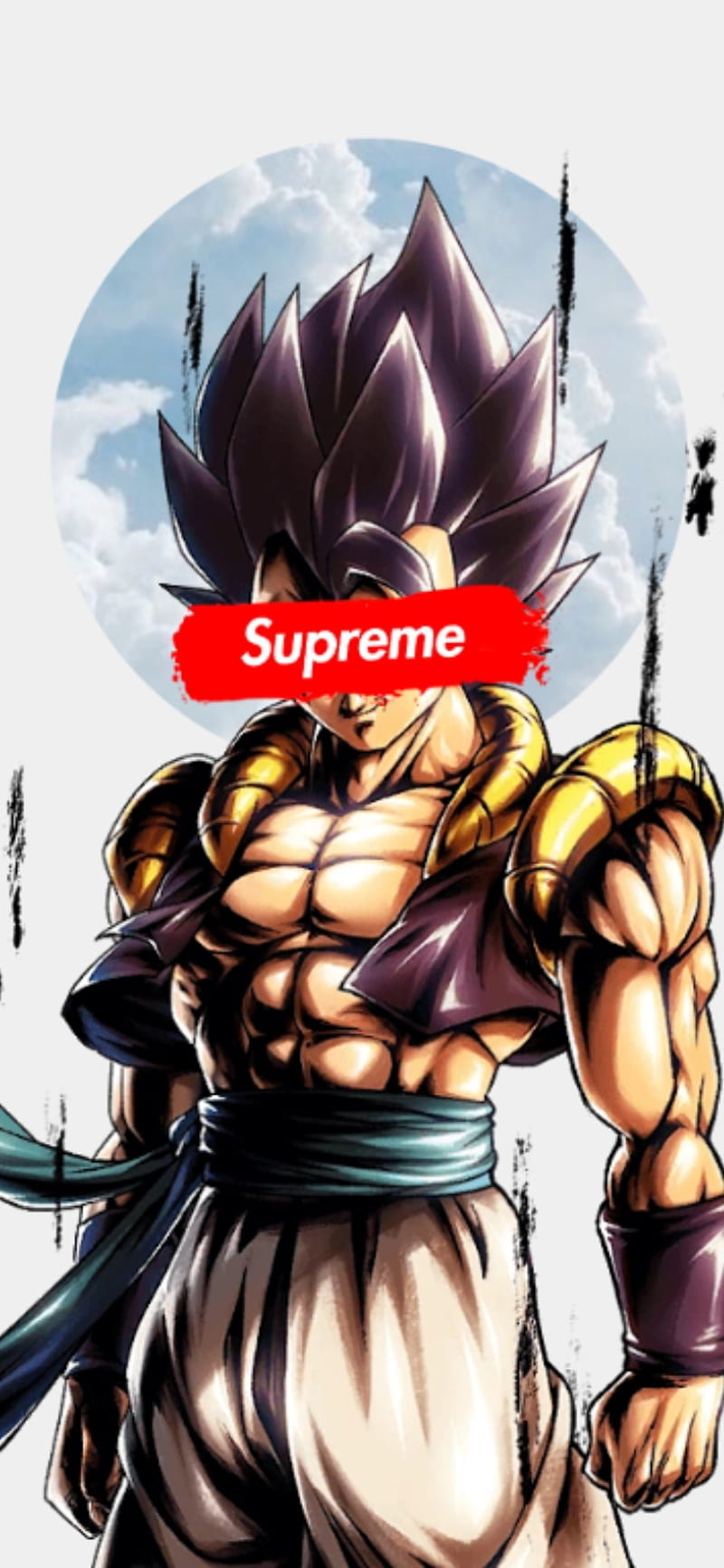 A poster with the words supreme on it - Goku