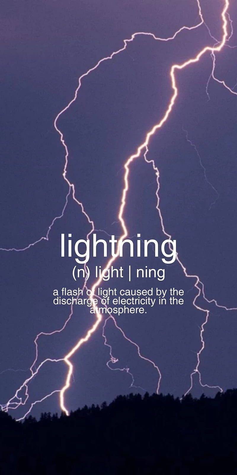 Lightning, aesthetic, definition, electricity, night, purple, sky, storm, strike, HD phone wallpaper