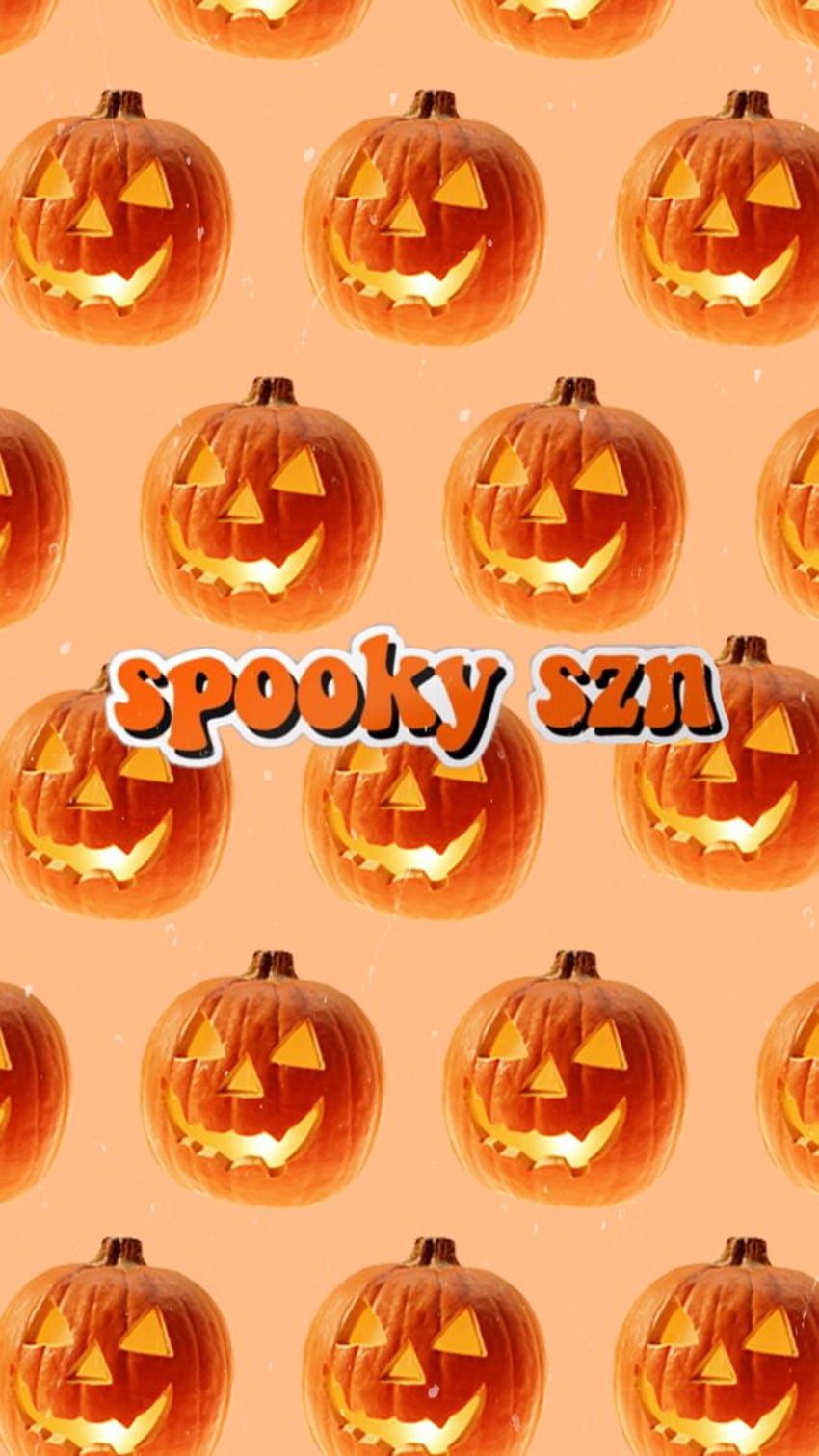 Halloween wallpaper with pumpkins and the words 