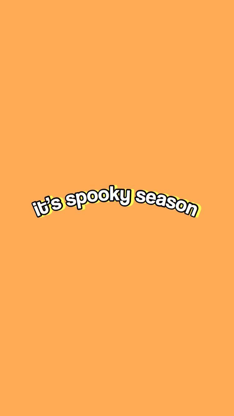 Halloween background with the words 