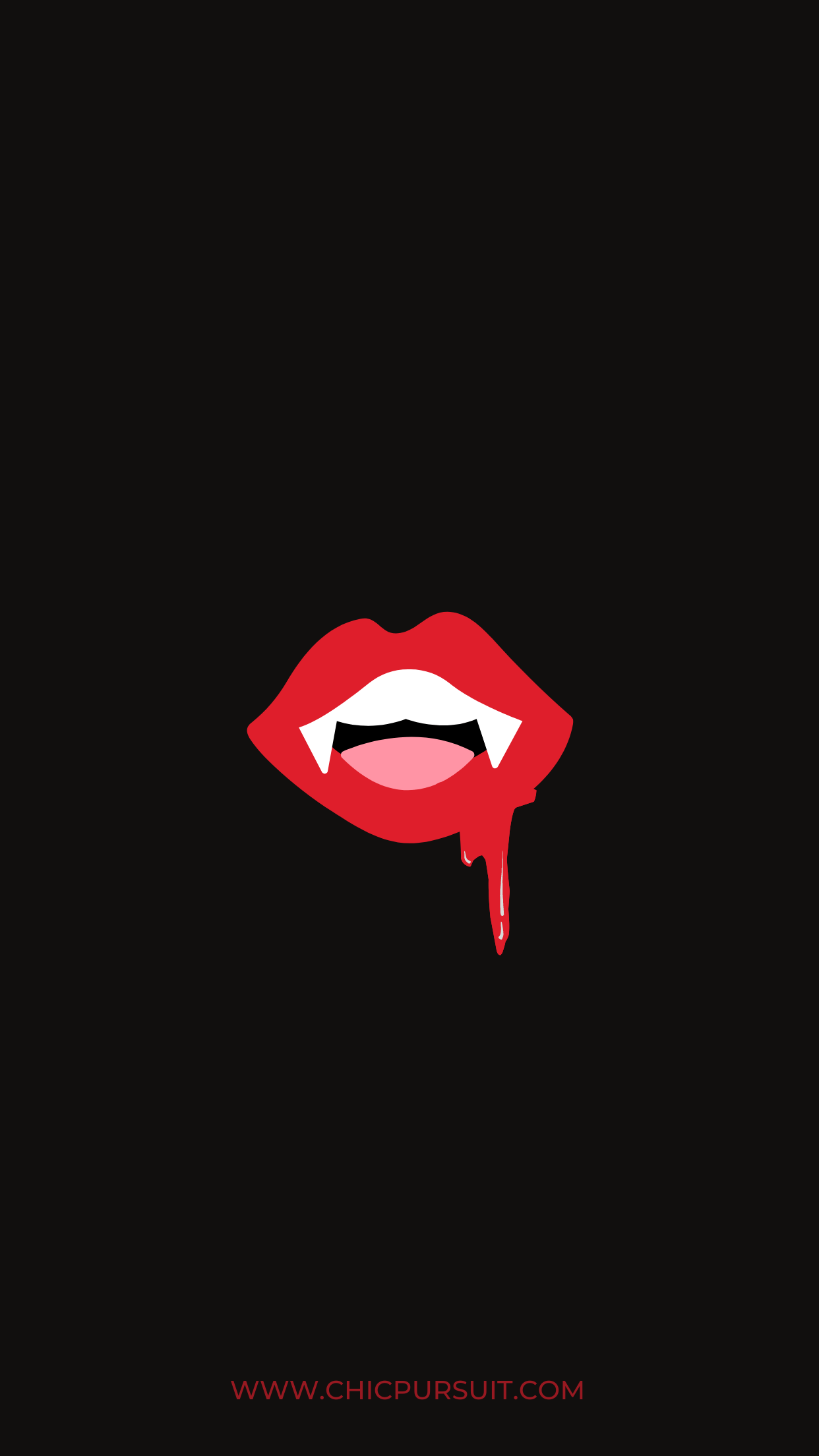 A vampire's mouth with blood on it - Spooky, vampire