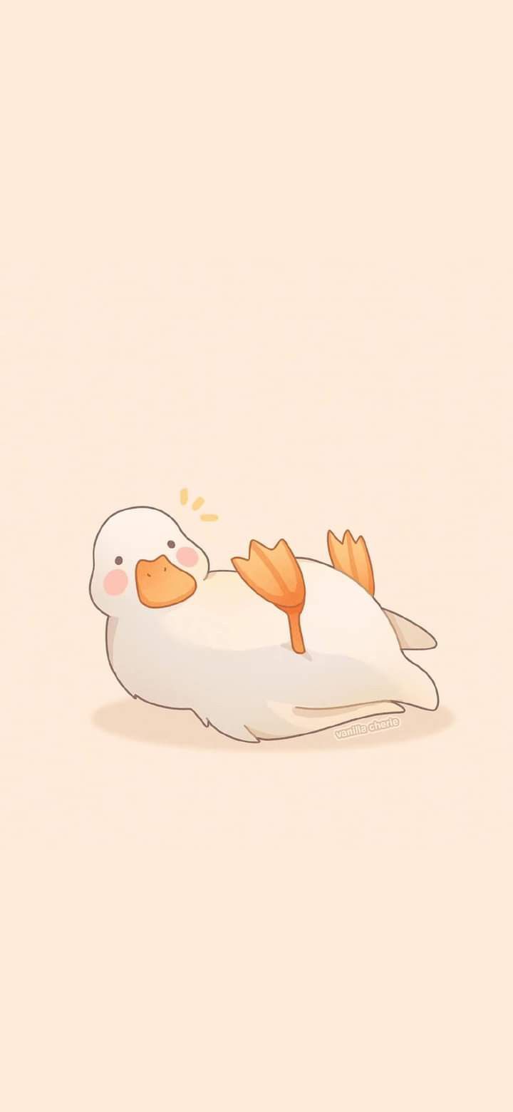 Duck Wallpaper. Duck wallpaper, Kawaii background, Wallpaper