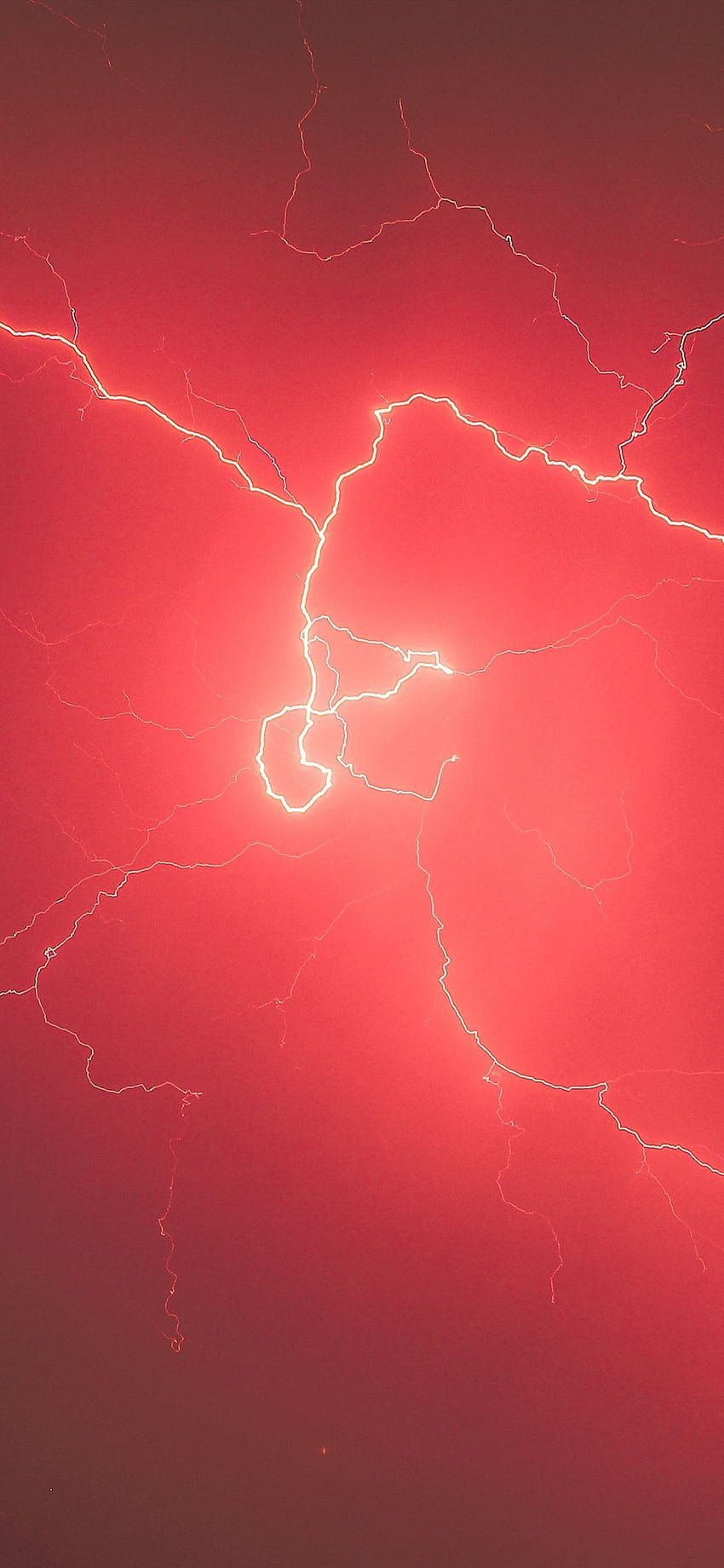 Red lightning wallpaper for your iPhone X from Vibe app - Lightning