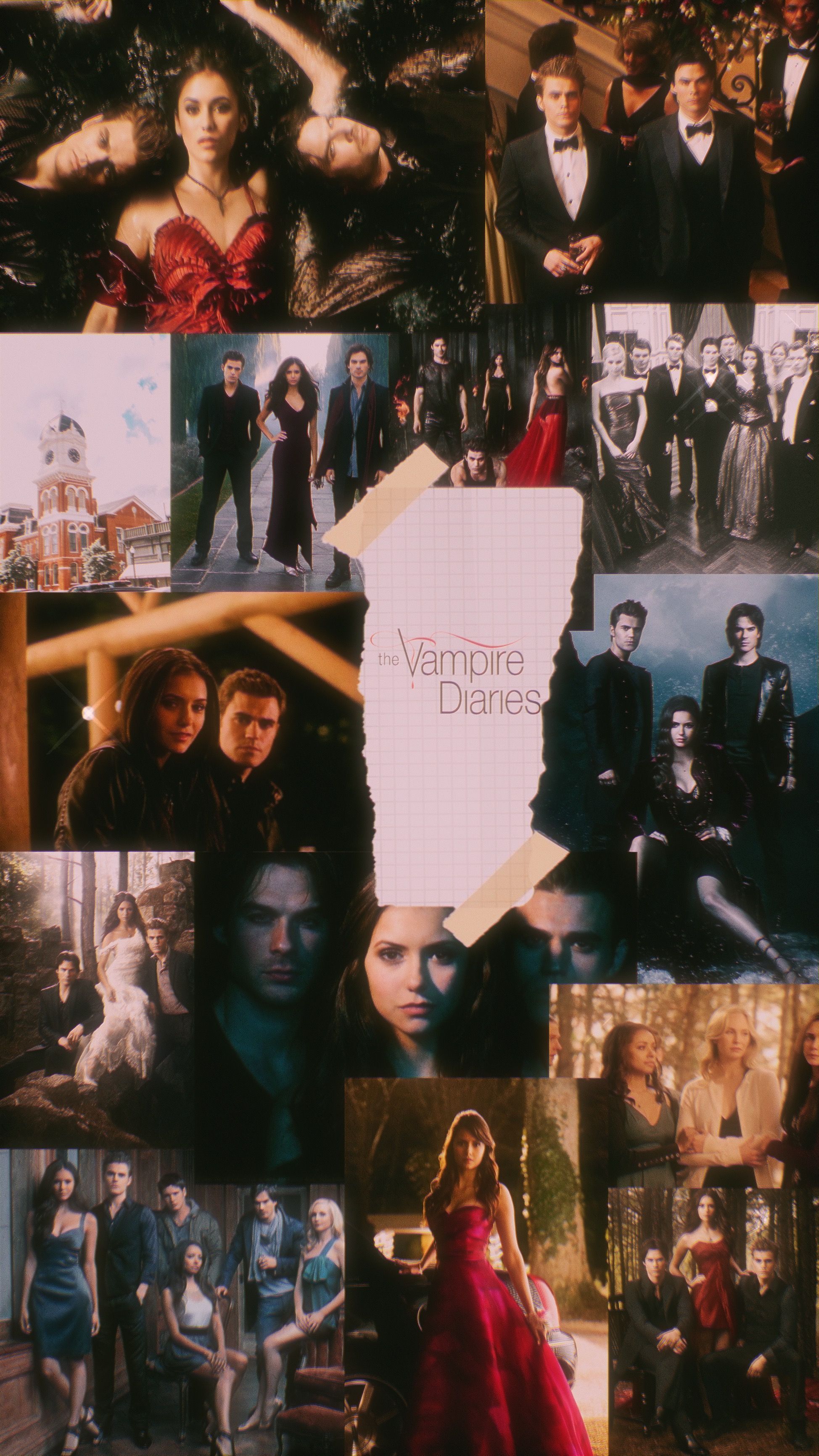 A collage of pictures from the vampire diaries - Vampire
