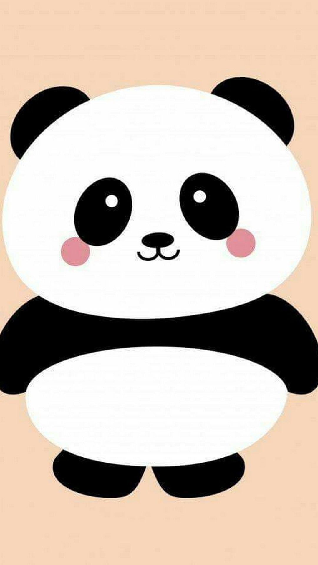 A cute panda bear with big eyes and black fur - Panda