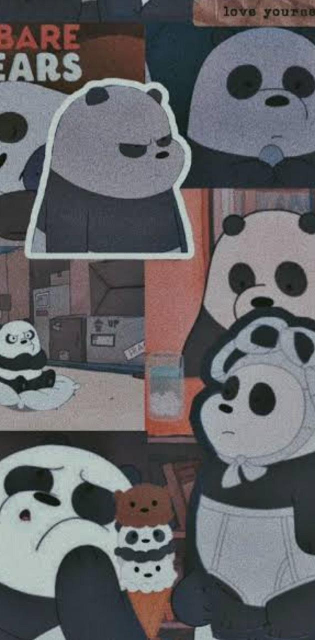 A collection of panda bears in different poses - Panda