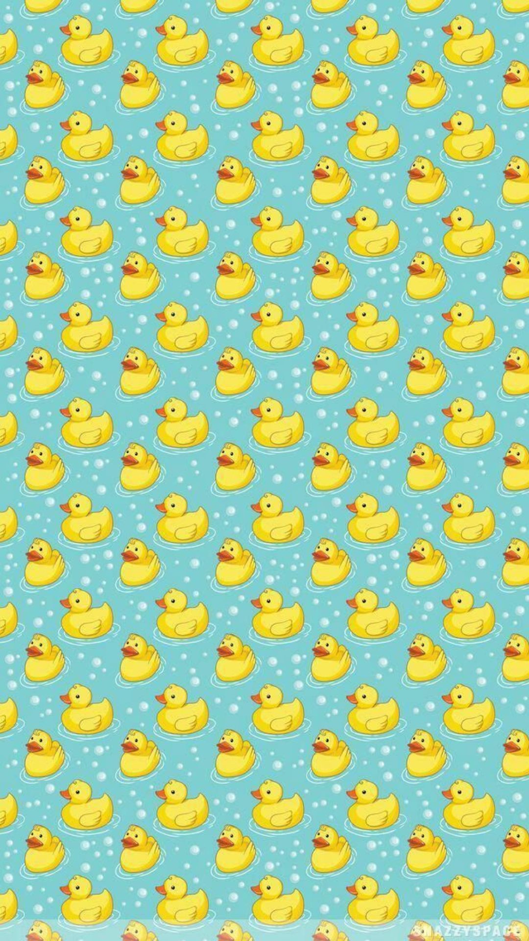 IPhone wallpaper of rubber ducks on a blue background - Duck