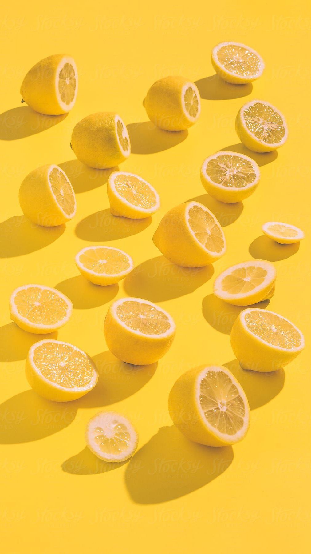 A bunch of lemons on top and bottom - Lemon
