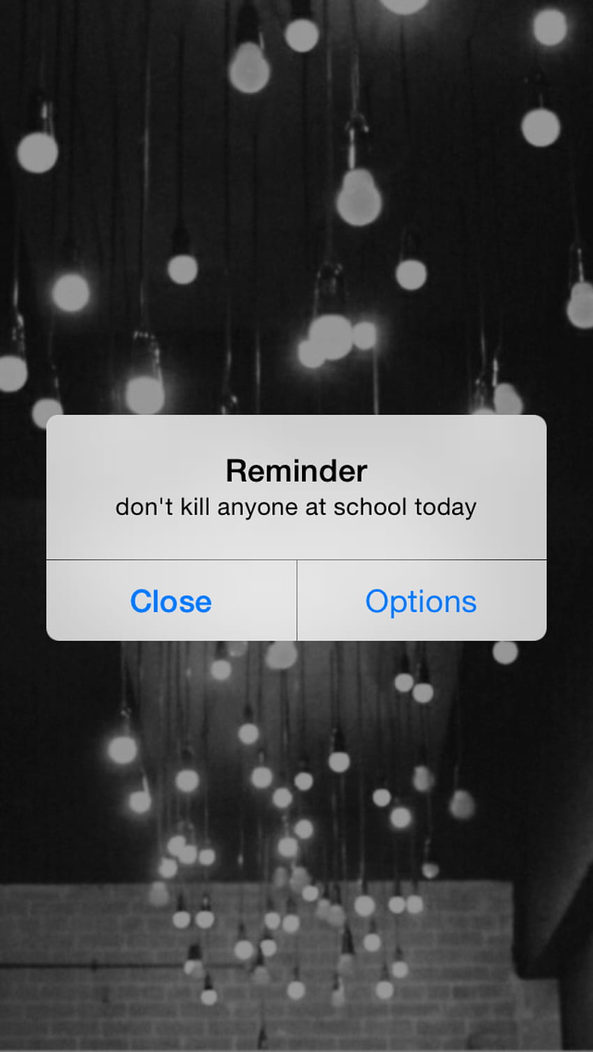 A reminder pops up on a phone screen that says 