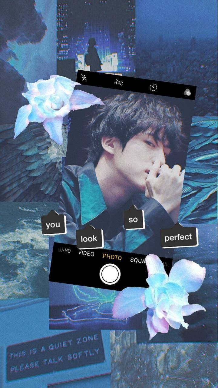 A collage of images including a photo of a man, a flower, and text - Aqua