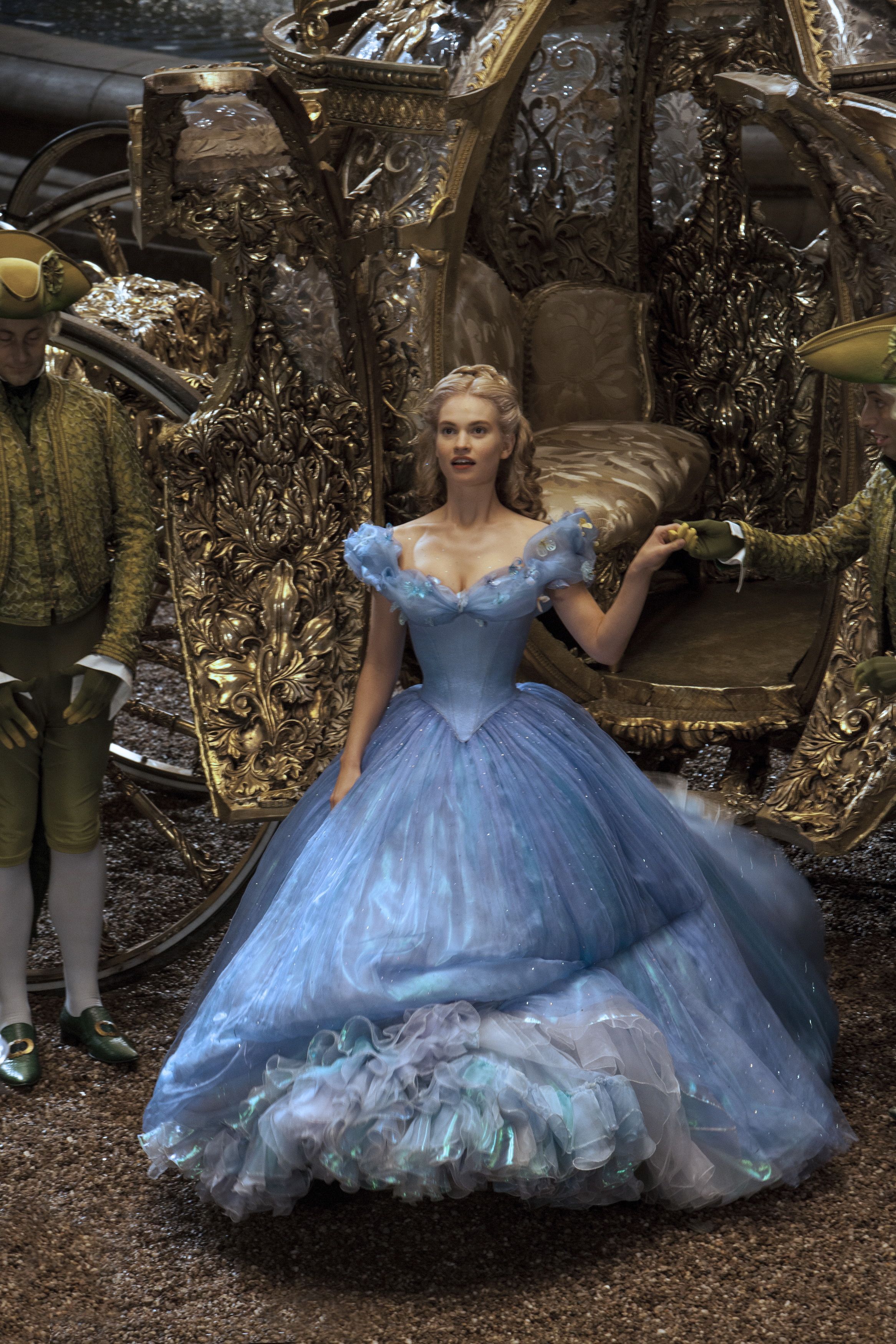 Lily James as Cinderella in the 2015 film - 