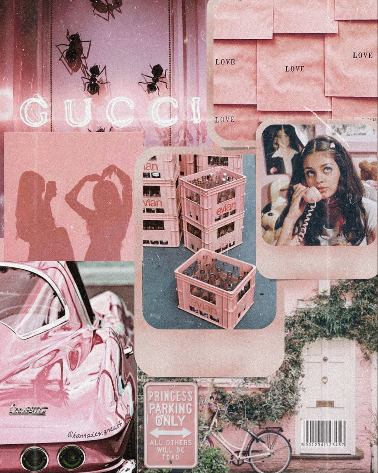 aesthetic pink wallpaper/ Gucci/ cute/ vintage vibes. Pink wallpaper, Pink aesthetic, iPhone background wallpaper