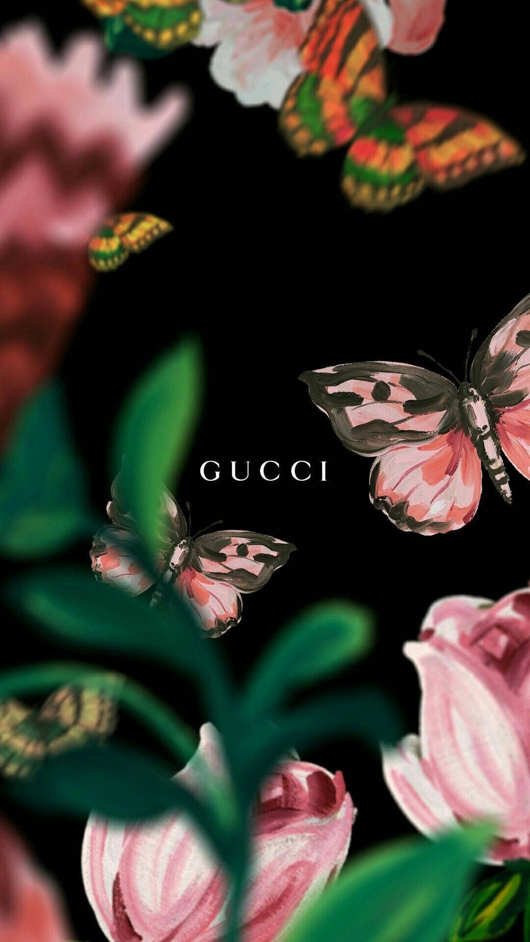 Download Butterfly Aesthetic Gucci Wallpaper