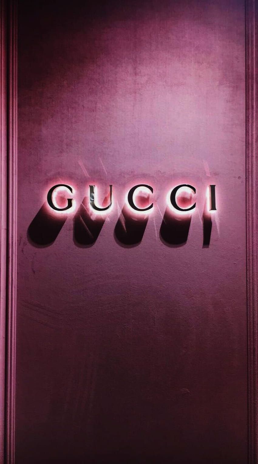 iPhone pink gucci HD wallpaper